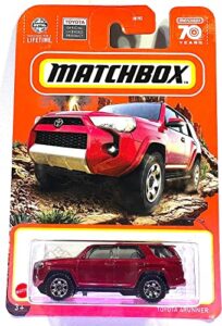 matchbox - toyota 4runner - red - matchbox 70 years - 2023 - mint/nrmint ships bubble wrapped in a sized box