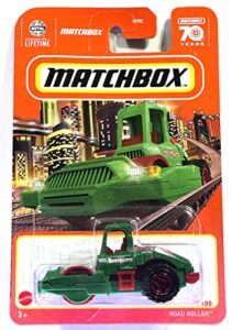 matchbox - road roller - green - matchbox 70 years - 2023 - mint/nrmint ships bubble wrapped in a sized box