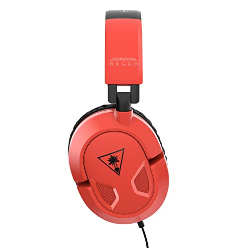 Turtle Beach Recon 50 Gaming Headset for Nintendo Switch, Xbox Series X|S, Xbox One, PS5, PS4, PlayStation, Mobile, & PC with 3.5mm – Removable Mic, 40mm Speakers – Red/Blue