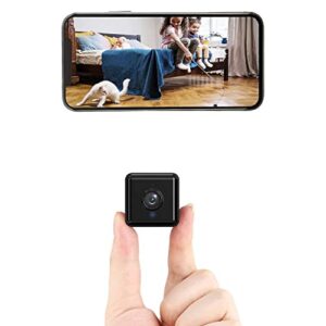 waxoxih mini spy camera wifi hidden camera night vision 4k hd spy nanny cam for home security easy set wireless indoor smallest camera with motion detection ip camera remote viewing