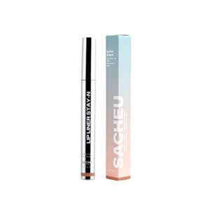 sacheu lip liner stay-n - peel off lip liner tattoo, peel off lip stain, long lasting lip stain peel off, infused with hyaluronic acid & vitamin e, for all skin types - p-inked shade, pack of 1