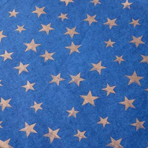 Navy Blue Premium Tissue Paper Wrapper Paper 20 x 28 Inch (10 Sheets) Gold Star for Gift Bags, DIY Craft Supplies,Party Favors Goody Bags and More