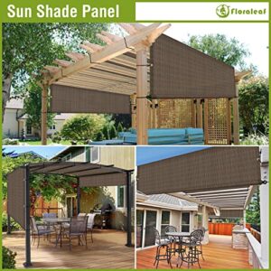 FLORALEAF 9'×12' Pergola Shade Cover Universal Replacement Canopy for Outdoor Patio Porch Backyard Gazebo with Grommets Weighted Rods