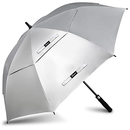 NINEMAX Large Golf Umbrella UV Protection Windproof, 62/68 Inch, UV Blocking, UPF 50+, Auto Open, Vented, Oversized Umbrella for Sun and Rain