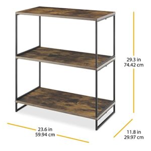 Whitmor Modern Industrial 3 Tier Shelf