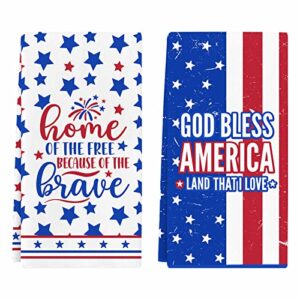 4th of july decorations, fourth of july kitchen towels, patriotic memorial day dish towel, july 4th kitchen decor, independence day home party decoration, american flag stars bathroom hand towels