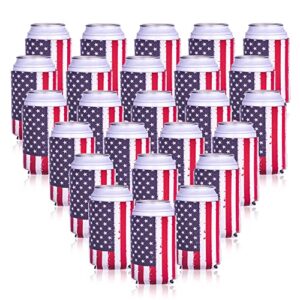 cooler sleeve for cans 25pcs usa flag can coolers bulk neoprene can cooler 12 oz