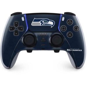 skinit gaming decal skin compatible with ps5 dualsense edge pro controller - officially licensed nfl seattle seahawks distressed design