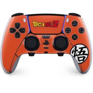 skinit gaming decal skin compatible with ps5 dualsense edge pro controller - officially licensed dragon ball z goku iconic kanji symbol design