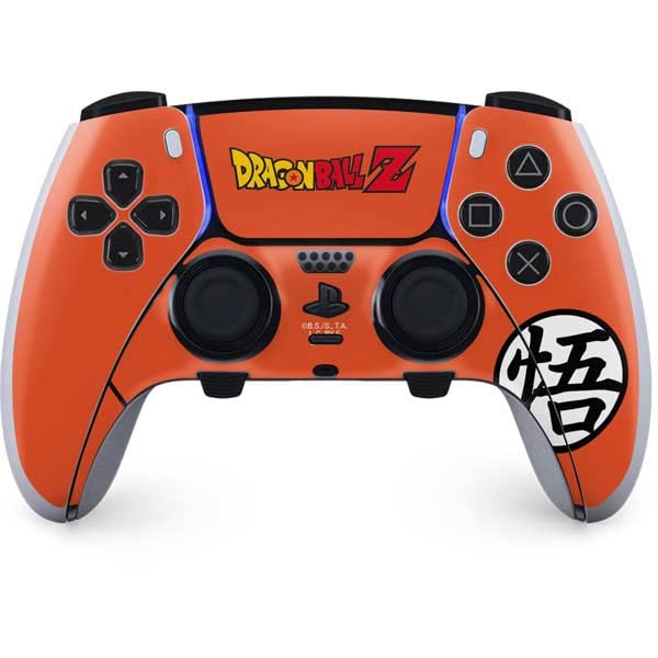 Skinit Gaming Decal Skin Compatible with PS5 DualSense Edge Pro Controller - Officially Licensed Dragon Ball Z Goku Iconic Kanji Symbol Design