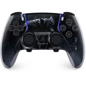skinit gaming decal skin compatible with ps5 dualsense edge pro controller - officially licensed warner bros batman smoke design