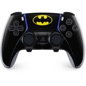 skinit gaming decal skin compatible with ps5 dualsense edge pro controller - officially licensed warner bros batman official logo design