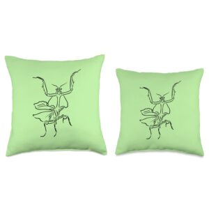 Praying Mantis Gift Shirts & Hoodies Praying Mantis Throw Pillow, 16x16, Multicolor