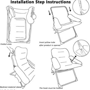 Living Room Lazy Chair with Ottoman & Armrest, Modern Comfy Folding Lounge Chair Reclining Sofa Leisure Chair Armchair with Footstool for Bedroom/Office/Hosting, Grey (Large)