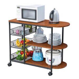 jydqm kitchen furniture multi-layer partition multifunctional storage cart with wheeled kitchen trolley (color : d, size : 84cm*64cm)