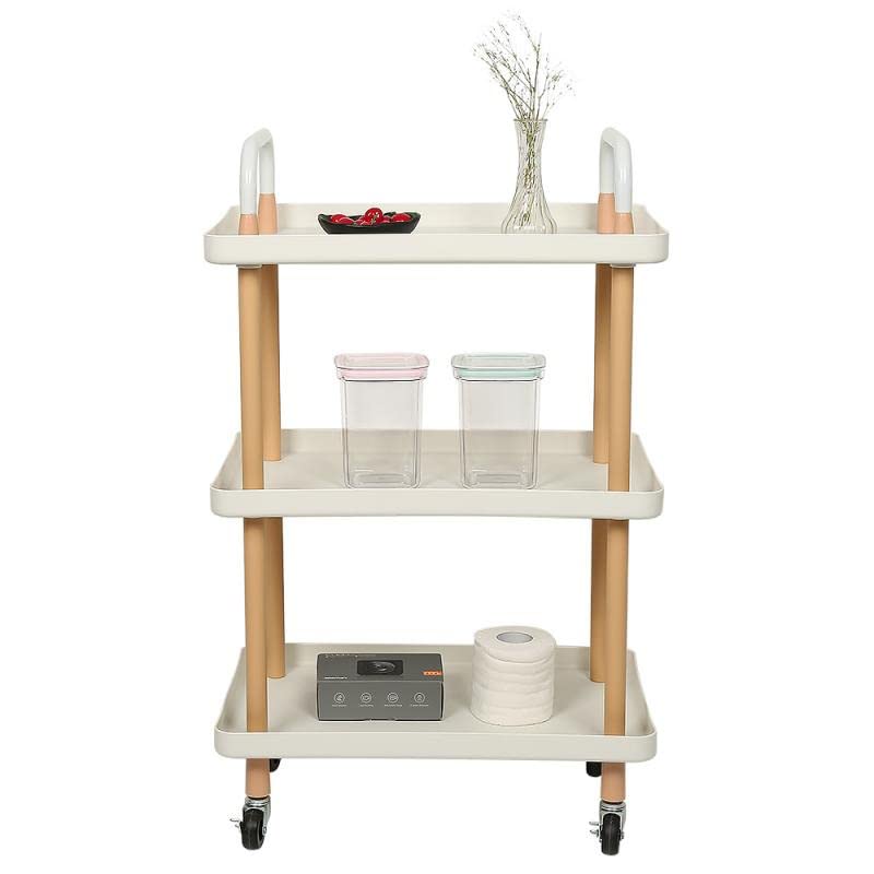 JYDQM Kitchen Three-Story Multi-Function Installation cart Living Room Home Accessories Storage Rack (Color : E)