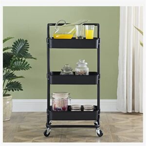 jydqm mobile kitchen shelf trolley household storage shelf with wheeled trolley (color : d, size : 87 * 42 * 35cm)