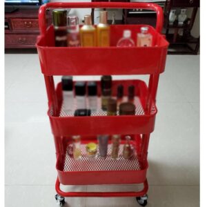 JYDQM Kitchen Rack Trolley Storage Rack Removable Wheeled Vegetable and Fruit Side Basket Storage Rack