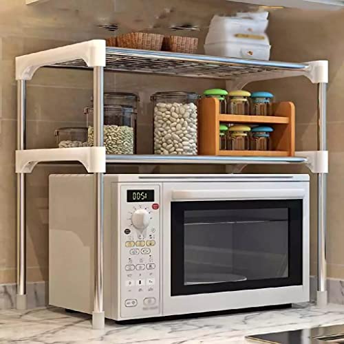 MBBJM Multi-Functional Microwave Oven Shelf Rack Standing Kitchen Storage Holders Home Towels Rack Storage Shelve