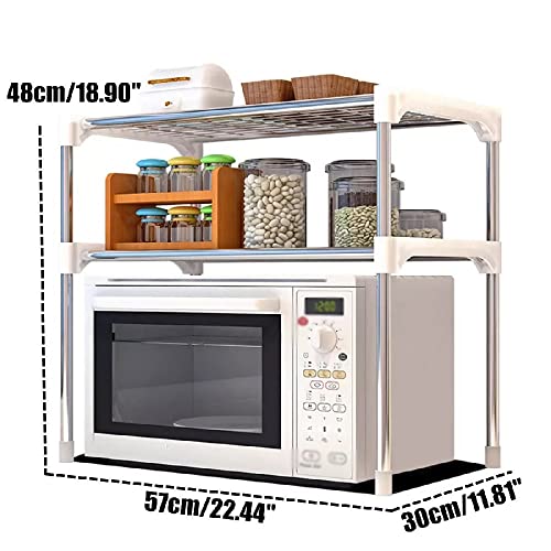 MBBJM Multi-Functional Microwave Oven Shelf Rack Standing Kitchen Storage Holders Home Towels Rack Storage Shelve