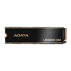 adata 2tb ssd legend 960, nvme pcie gen4 x 4 m.2 2280, speed up to 7,400mb/s, internal solid state drive for ps5 with heatsink, gaming, high performance computing, super endurance with 3d nand