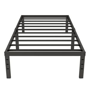 duriso 14 inch twin size bed frame heavy duty metal twin size platform max 2000lbs underbed storage space no box spring needed easy to assemble no noise black