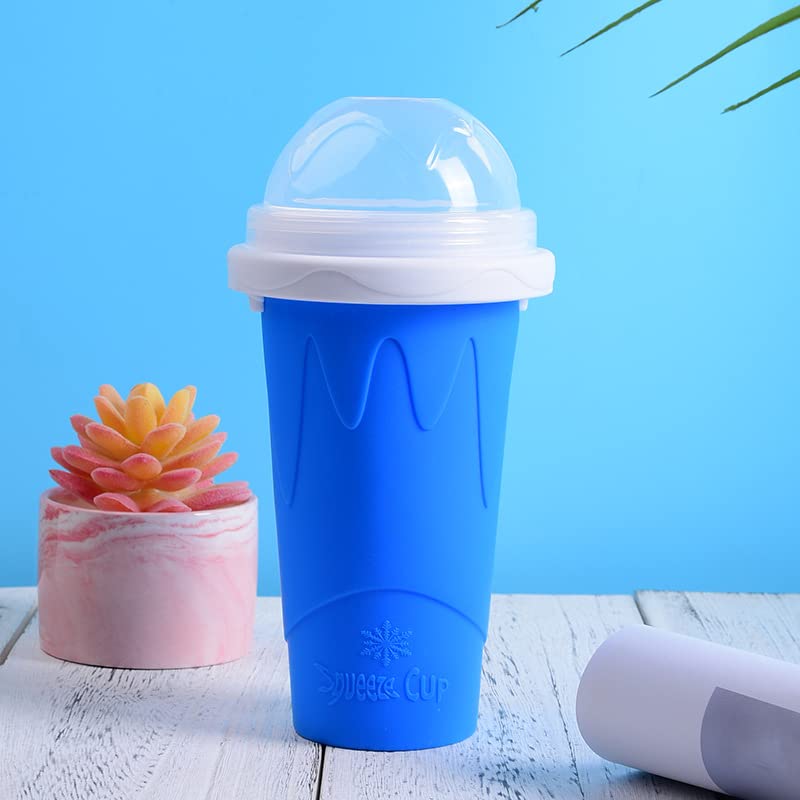 Slushie Maker Cup,Slushy Maker Magic Squeeze Cup Cooling Maker Cup Freeze Mug Milkshake Smoothie Mug,Portable Squeeze Ice Cup for Family