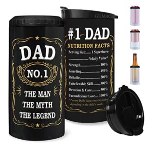 Dad Can Cooler - Can Cooler for Dad, Daddy, Father - Dad Tumbler - Gift for Father from Daughter, Son, Kids on Father's Day, Birthday, Christmas