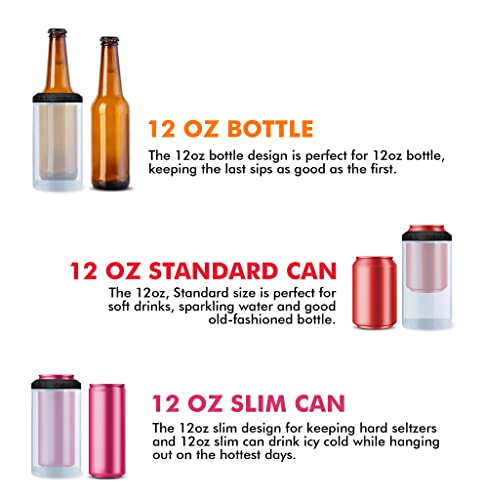 Dad Can Cooler - Can Cooler for Dad, Daddy, Father - Dad Tumbler - Gift for Father from Daughter, Son, Kids on Father's Day, Birthday, Christmas