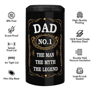 Dad Can Cooler - Can Cooler for Dad, Daddy, Father - Dad Tumbler - Gift for Father from Daughter, Son, Kids on Father's Day, Birthday, Christmas