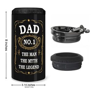 Dad Can Cooler - Can Cooler for Dad, Daddy, Father - Dad Tumbler - Gift for Father from Daughter, Son, Kids on Father's Day, Birthday, Christmas