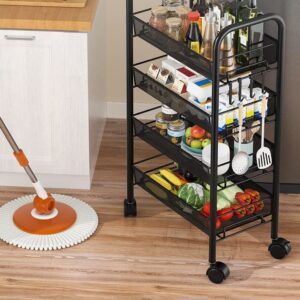 n/a Kitchen Rack Storage Rack Bathroom Bedroom Storage Movable Trolley Storage Rack