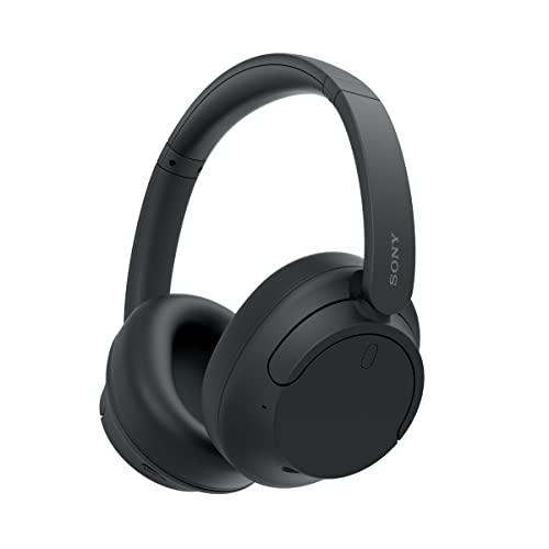 Sony WH-CH720N Noise Canceling Wireless Headphones Bluetooth Over The Ear Headset with Microphone, Black (Renewed)