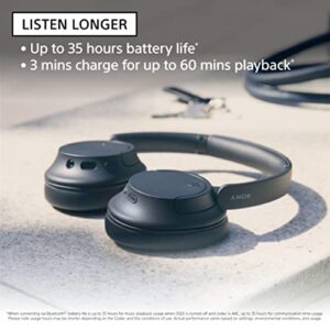 Sony WH-CH720N Noise Canceling Wireless Headphones Bluetooth Over The Ear Headset with Microphone, Black (Renewed)