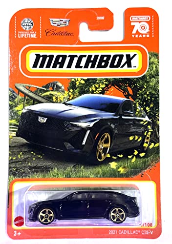 Matchbox - Cadillac CT5-V - 2021 - Black - Matchbox 70 Years - 2023 - Mint/NrMint - Ships Bubble Wrapped in a Correctly Sized Box