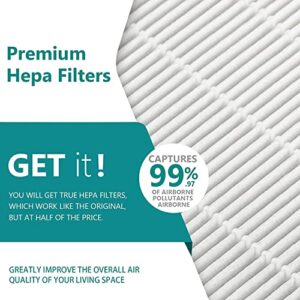 MIFLUS HPA300 HEPA R Filters and Activated Carbon Pre-Filters（6R+8A）Compatible for Honey-well Air Puri fier