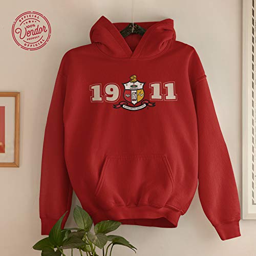 Bad Bananas Kappa Alpha Psi Fraternity Paraphernalia - Nupe - Pullover Hooded Sweatshirt (Hoodie) - Official Vendor - 1911 Crest Cardinal Large