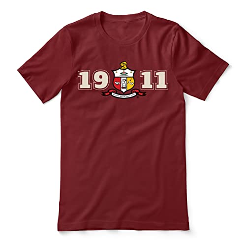 Bad Bananas Kappa Alpha Psi - 1911 Crest - Official Vendor - Crew Neck Shirt - Cardinal 5X-Large