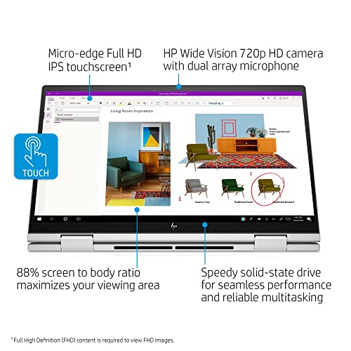 HP Newest Envy x360 2-in-1 15.6" FHD Touchscreen Business Laptop, Intel Core i5-1135G7(Beats i7-1065G7), 16GB 3200MHz RAM, 1TB NVMe SSD, Fingerprint, Webcam, Backlit KB, Win 10 H, GM Accessories