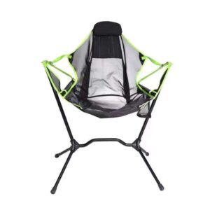 nobleduchess swinging camping chair,portable outdoor folding rocking chair,hammock camping chair, aluminum alloy adjustable back swinging chair, folding rocking chair with cup holder