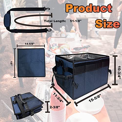 NIUTRIP Carry Griddle Caddy,Large BBQ Camping for Outdoor Camping, Picnic Organizer Store Your Grill Tools Accessories Together,600D Oxford Cloth Portable Picnic Basket for Camping, BBQ, RV