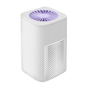 Portable Mini Air Purifier for Desk Home Bedroom Office At Work Low Noise Air Cleaner Better Sleep Night Light True HEPA Filter Desktop Air Purifiers USB Removal Dust Smoke Pollen Odor