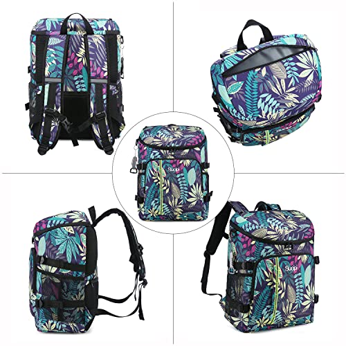 Sucipi Insulated Cooler Backpack with 4 Ice Packs 36 Cans Leakproof Soft Cooler Bag Lightweight Backpack Cooler for Picnic Fishing Hiking Camping Park Beach