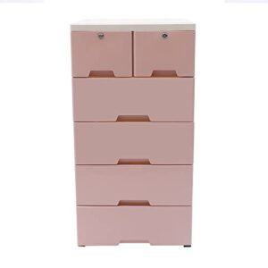 titunjian plastic storage cabinet bedroom 6 drawer type storage closet office storage cabinet storage dresser suitable for any scenario