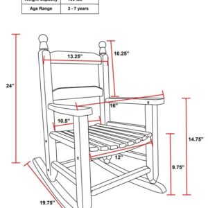 Leigh Country Heartland Junior Rocker-White Rocking Chair