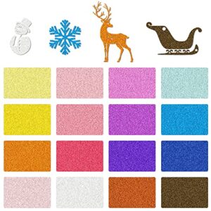 Color Card Stock Paper Linen Texture Mixed Glitter for Craft, Compatible with Cricut Explore Air