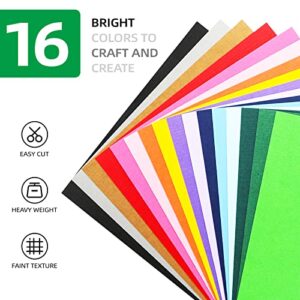 Color Card Stock Paper Linen Texture Mixed Glitter for Craft, Compatible with Cricut Explore Air