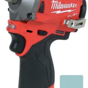 Milwaukee M12 FUEL 12V Lithium-Ion Brushless Cordless Stubby 1/2 in. Impact Wrench (Tool-Only) + Accessory