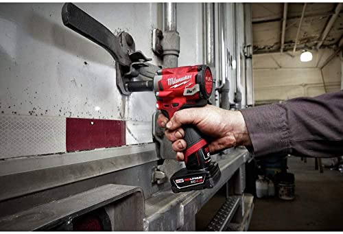 Milwaukee M12 FUEL 12V Lithium-Ion Brushless Cordless Stubby 1/2 in. Impact Wrench (Tool-Only) + Accessory