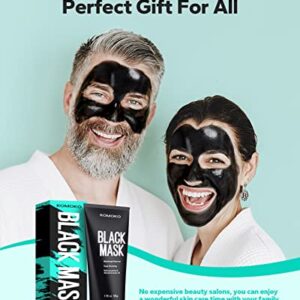 Komoko Blackhead Remover Mask (1.76 oz), Peel Off Face Mask for Men and Women, Charcoal Face Mask for Deep Cleansing, Face Mask Skin Care Peel Off, Facial Mask for Blackheads, Excess oil, Dirts, Pores